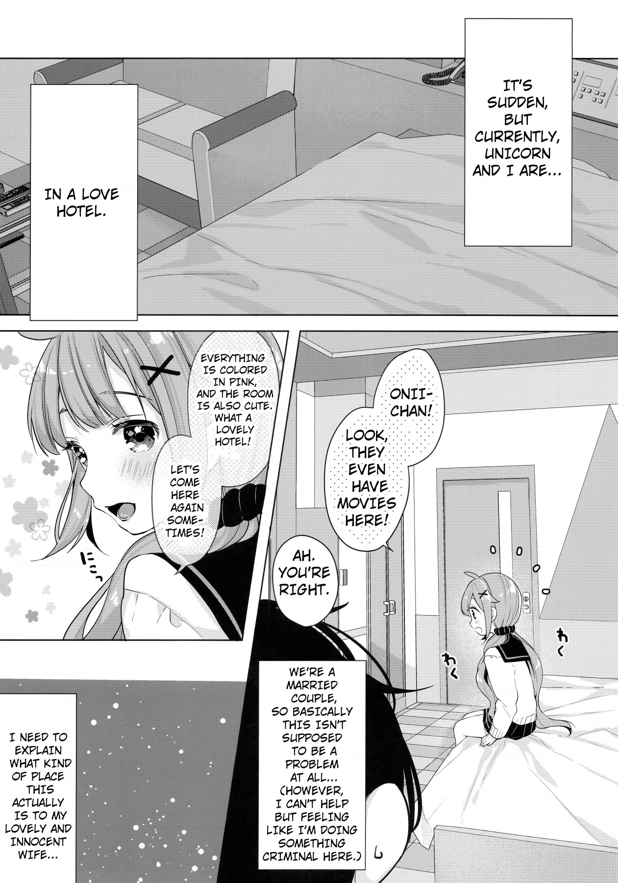 Hentai Manga Comic-Unicorn, Doing Her Best Even in The Hotel-Read-4